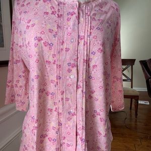 Pajamas, Kim Rogers, pink print , cotton and polyester, size m